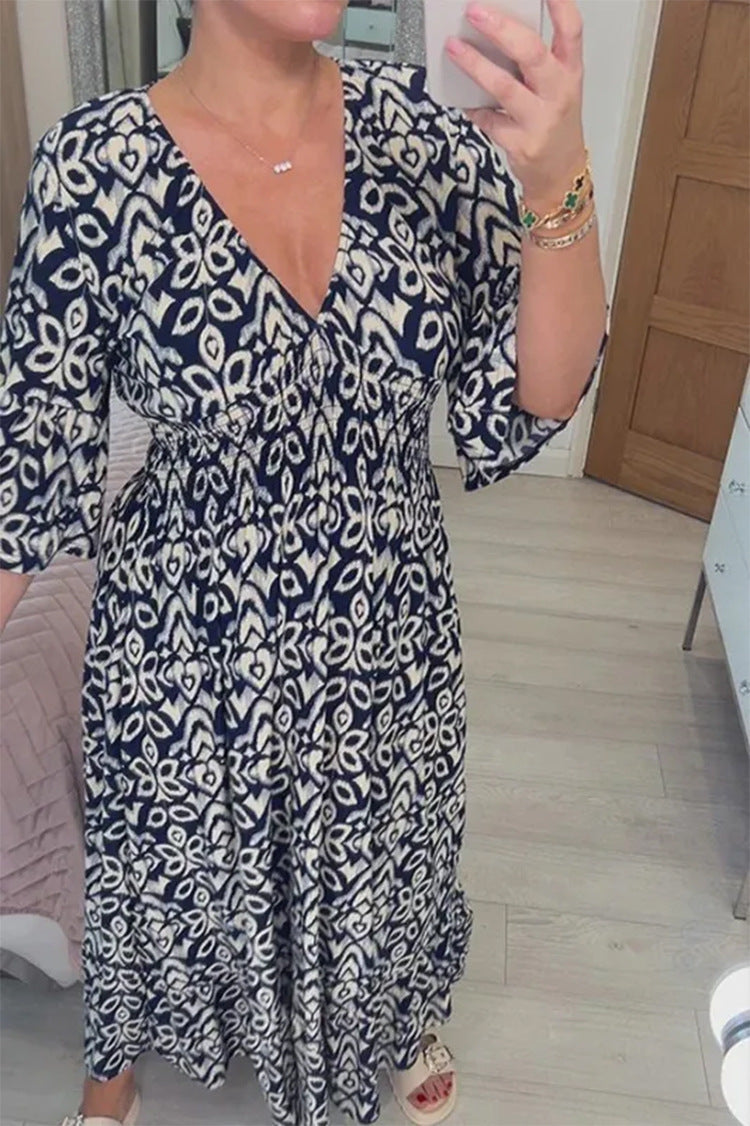 Variant image for Lianne™ – Robe Longue Femme Élégante en V Confortable pour l'Été-17