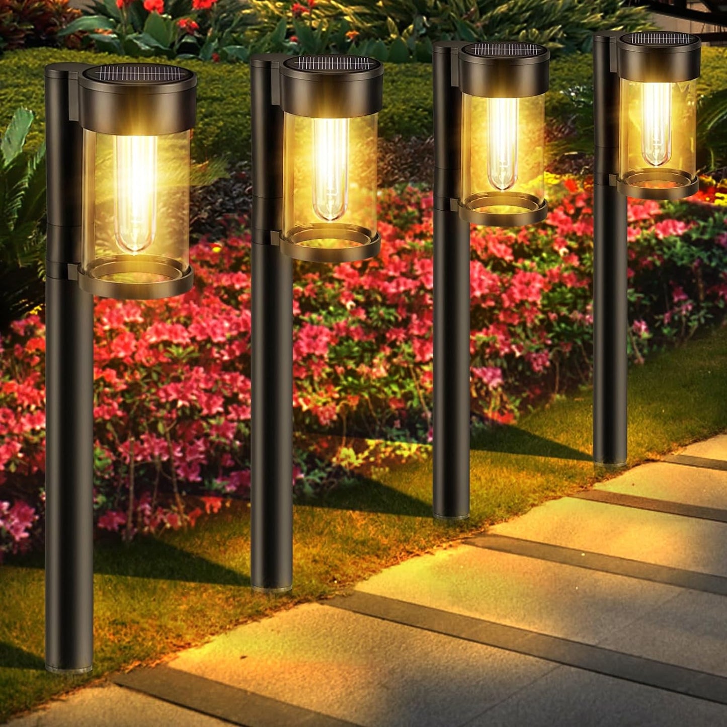 Lampes Solaire Jardin Décoratives Élégantes - PanierRoyale