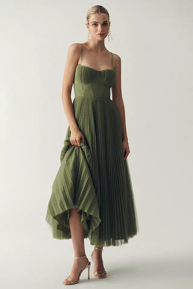 Robe Été Sans Manches Plissée Chic et Légère - PanierRoyale