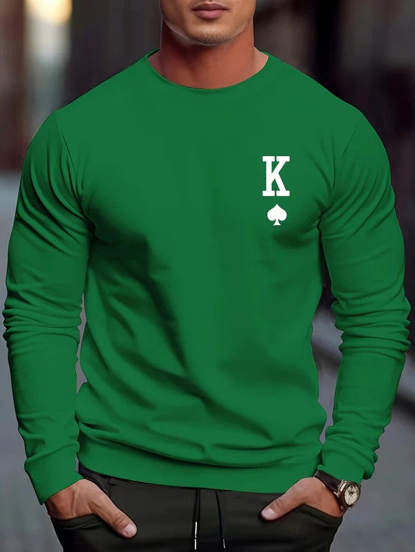 Sweat Homme Carreaux Classique Manches Longues