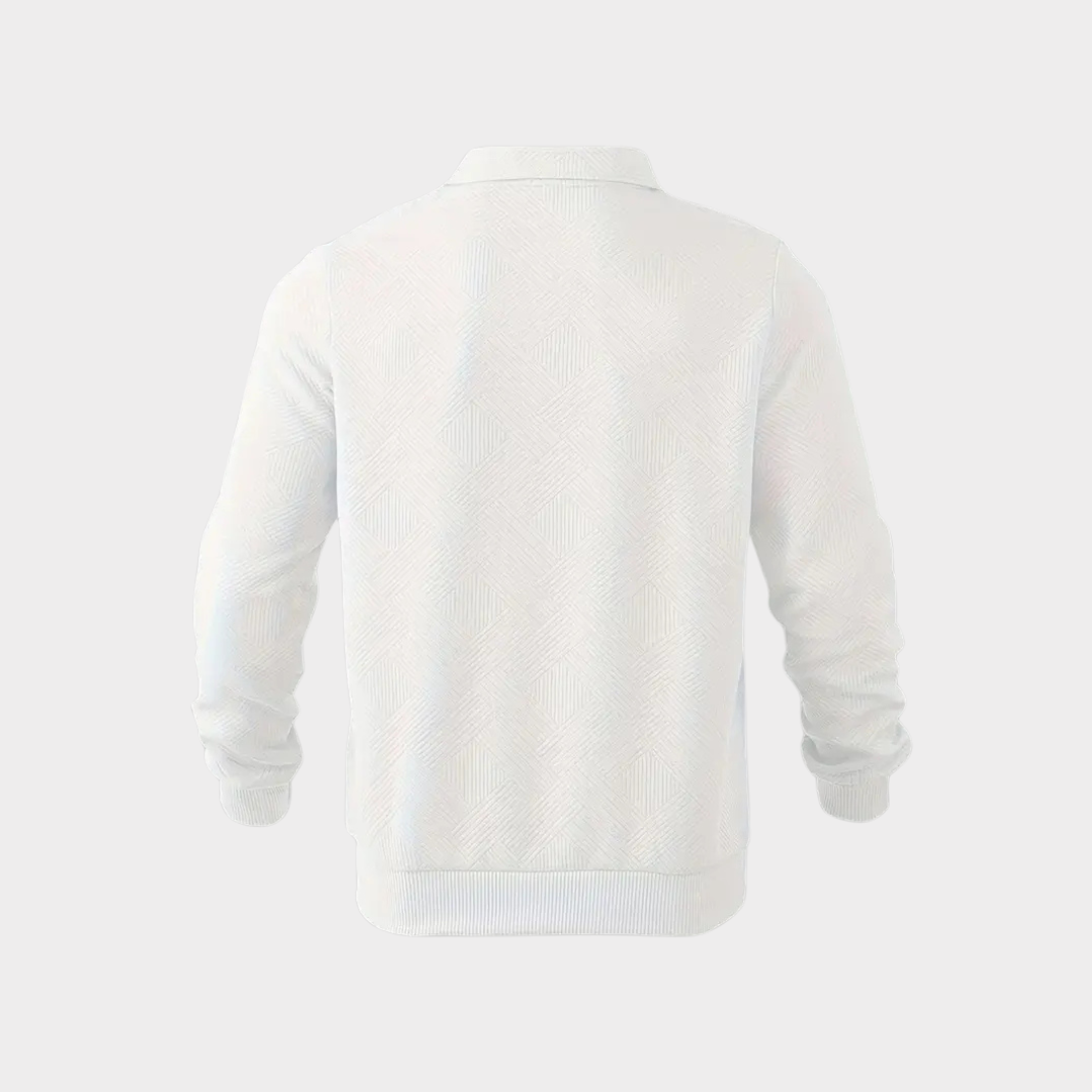 Pull Homme Col Zippé Décontracté
