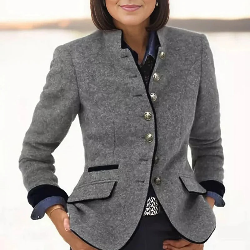 Veste Chic Manches Longues Fermeture Boutons