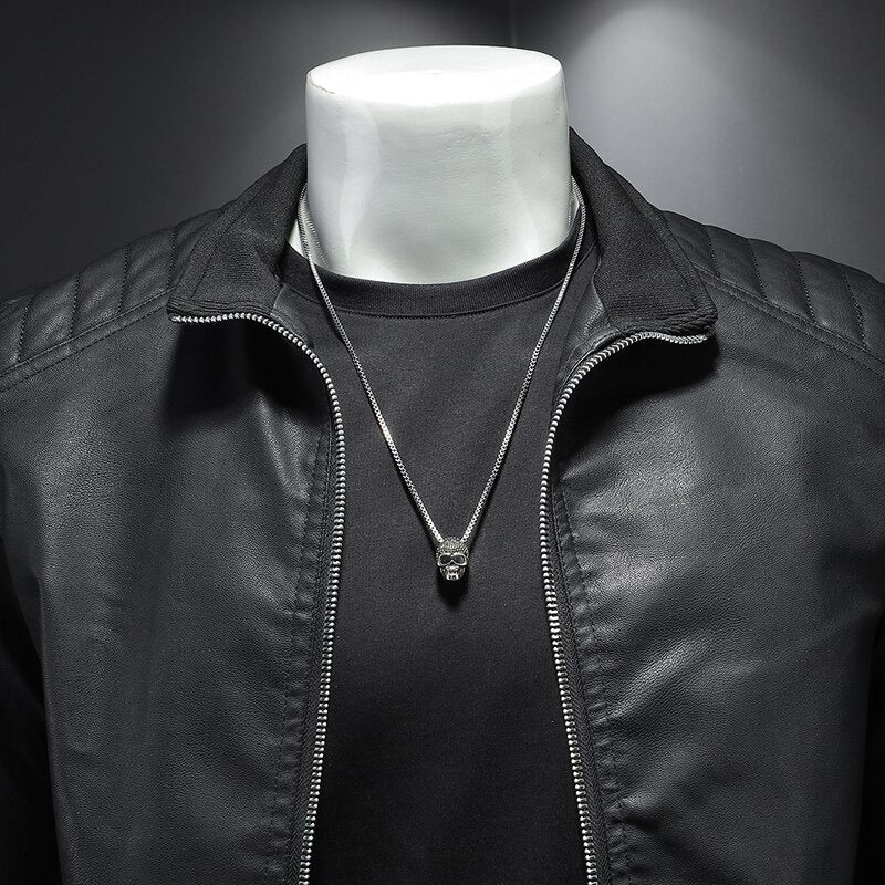 Blouson Cuir Homme de Luxe Élégant