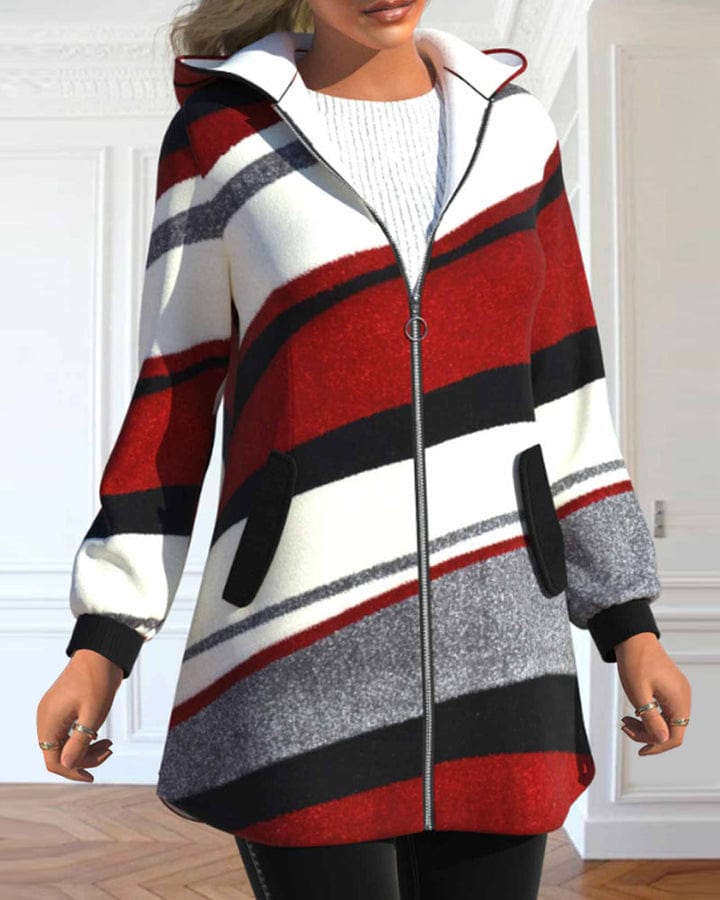 Veste Capuche Zippée Femme Tout Temps - PanierRoyale