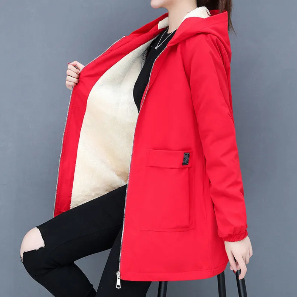 KALEIA - Manteau à Capuche pour Femmes