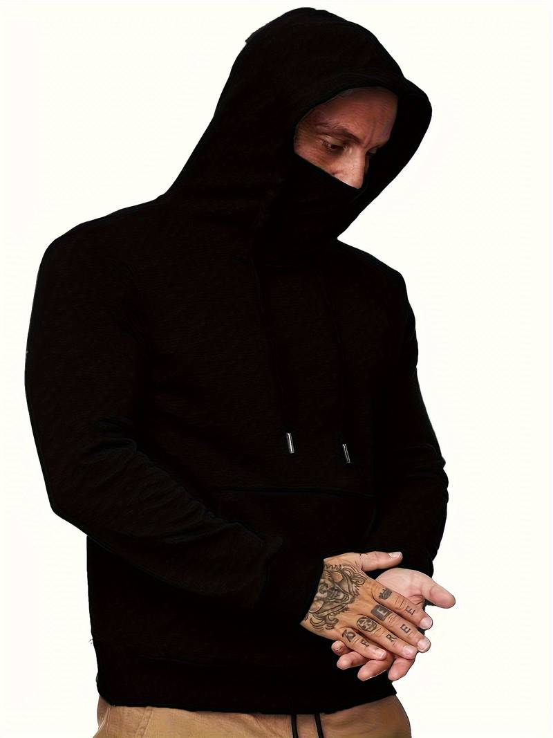 Sweat à Capuche Homme Manches Longues et Chauffant