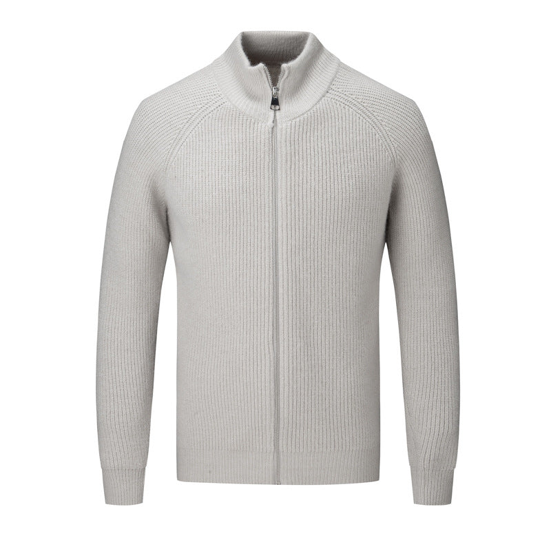 Pull Cachemire Homme Zippé Chaud et Élégant