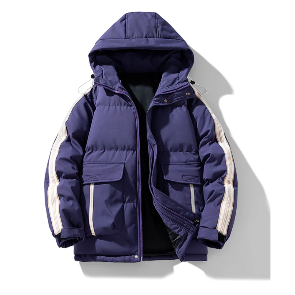 Veste Hiver Homme avec Capuche et Manches Longues