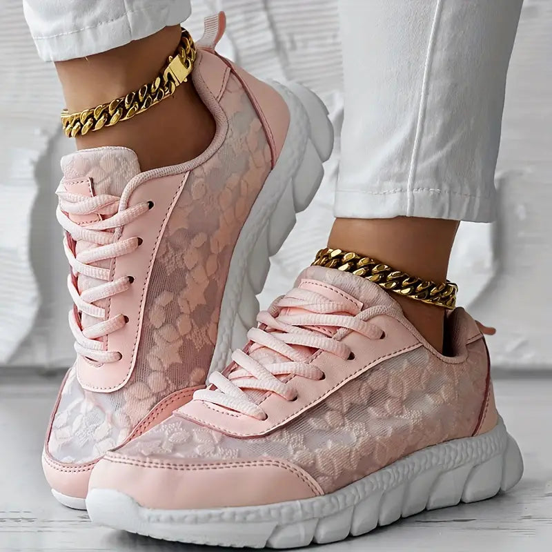 Baskets Femmes Blanc Nubuck Raffinées