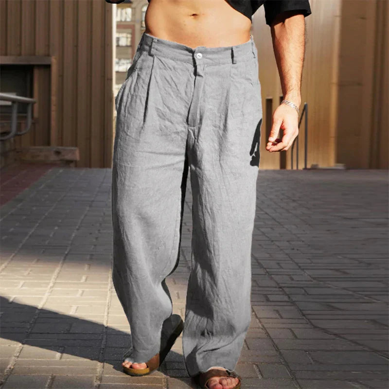 Pantalon Lin Homme Léger et Confortable