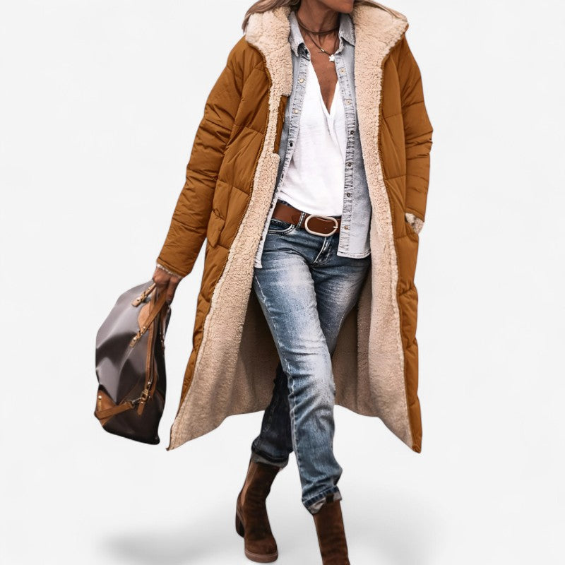 Veste Femme Chic avec Manches Longues et Poches Pratiques