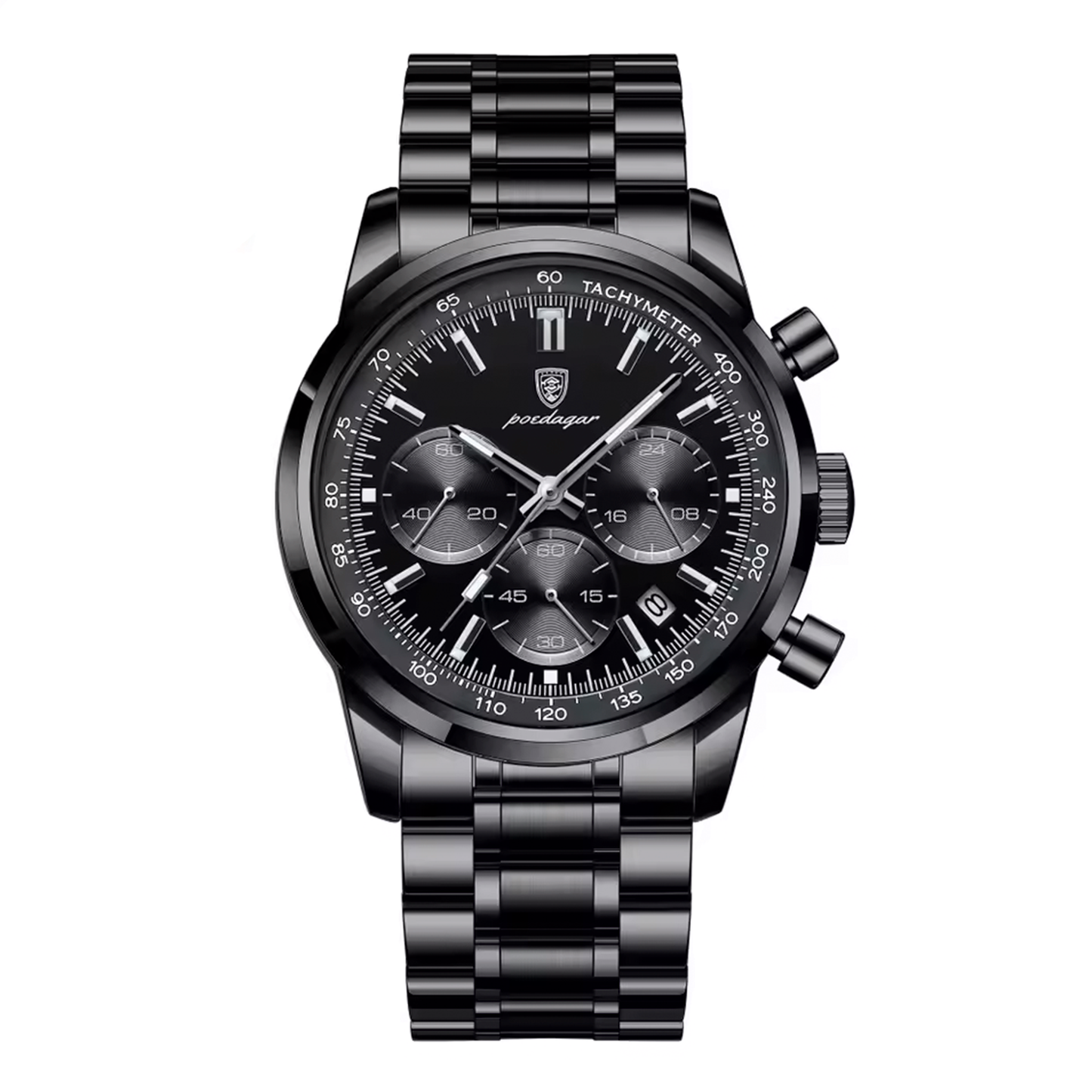 Montre Homme Élégante 40mm Noir