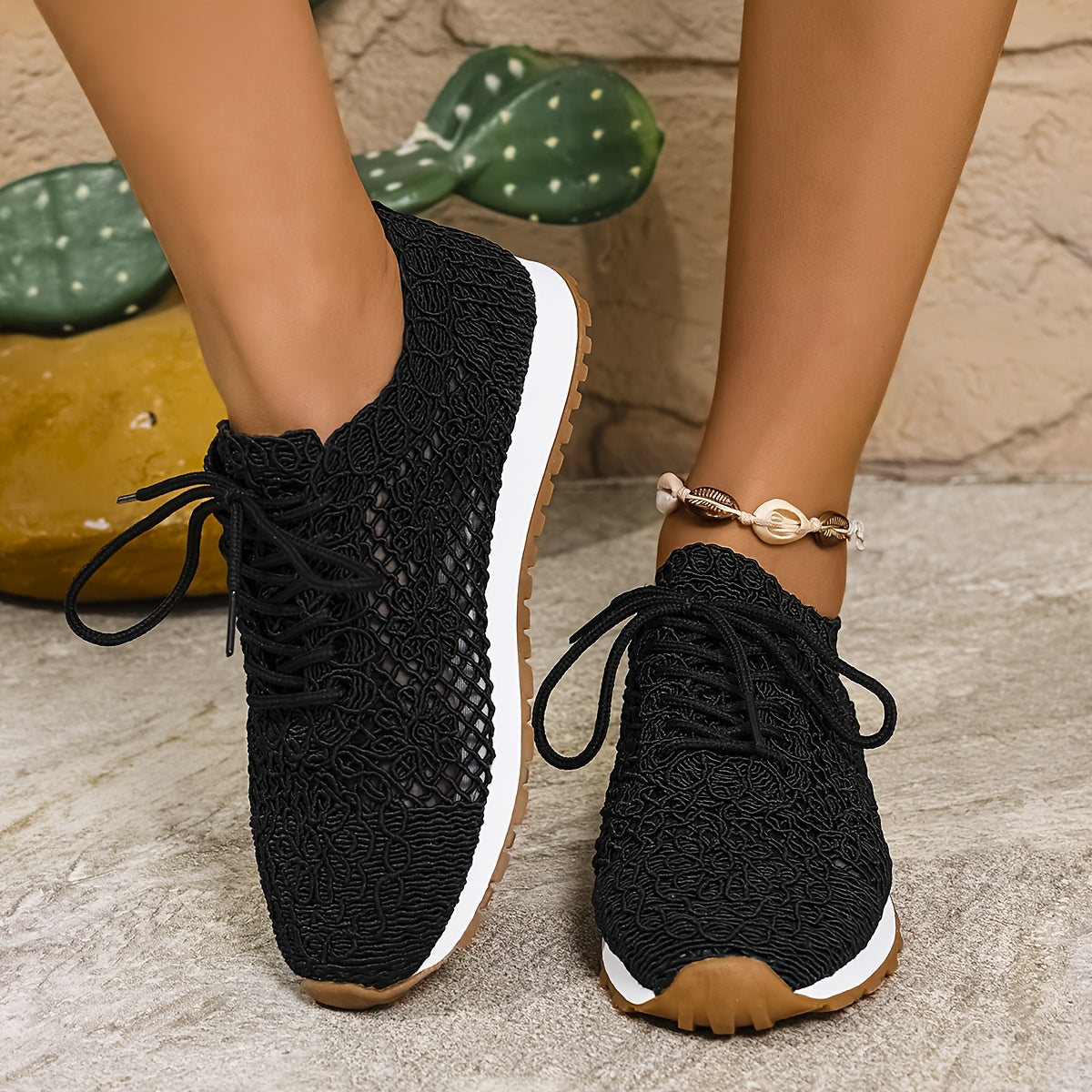 AeraSway™ – Basket Femme Été Légère, Respirante & Confortable à Lacets
