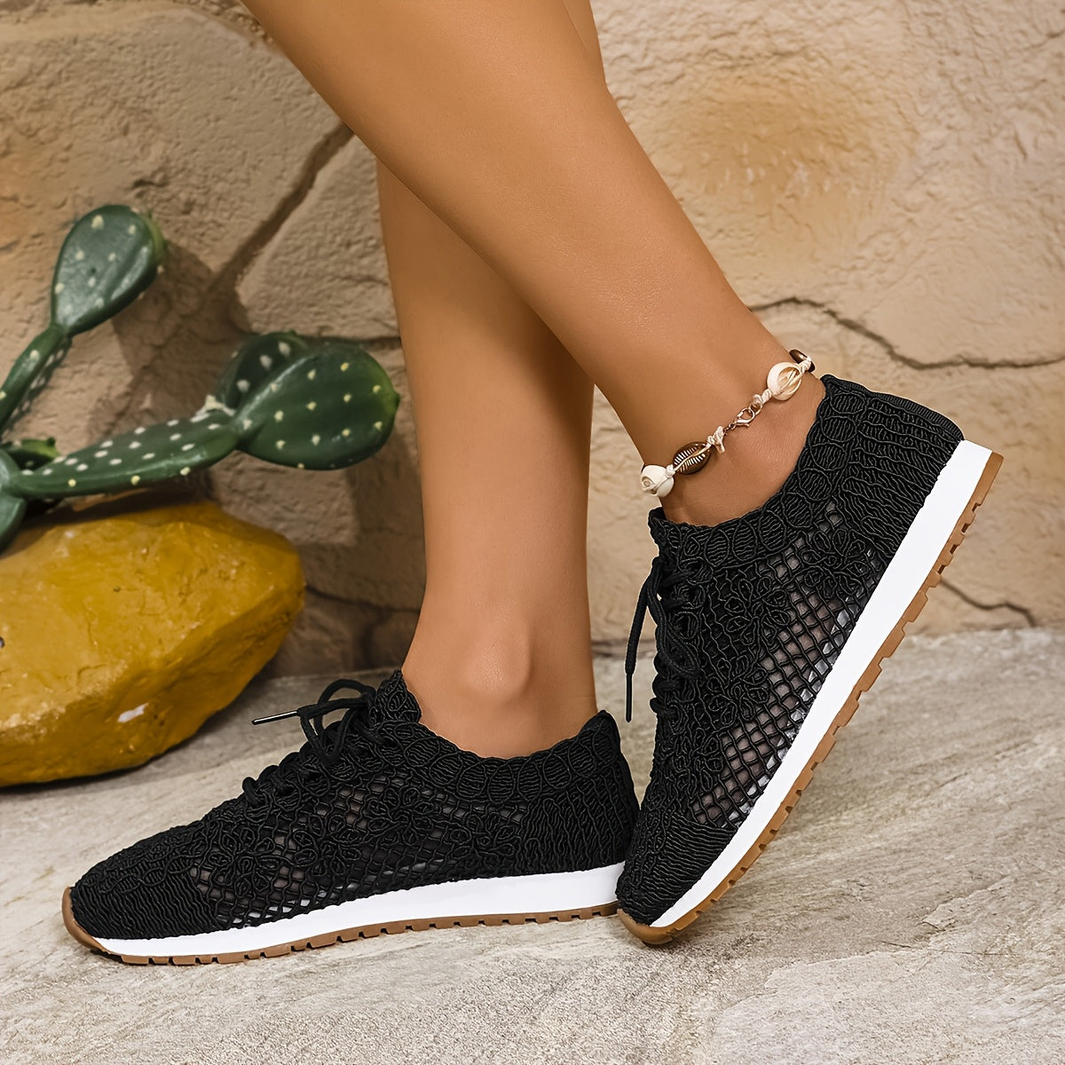 AeraSway™ – Basket Femme Été Légère, Respirante & Confortable à Lacets