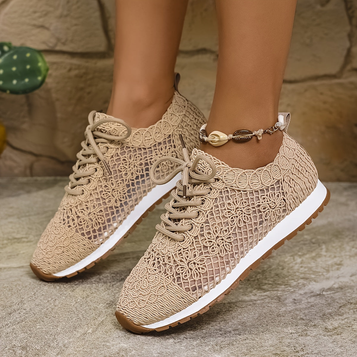 AeraSway™ – Basket Femme Été Légère, Respirante & Confortable à Lacets