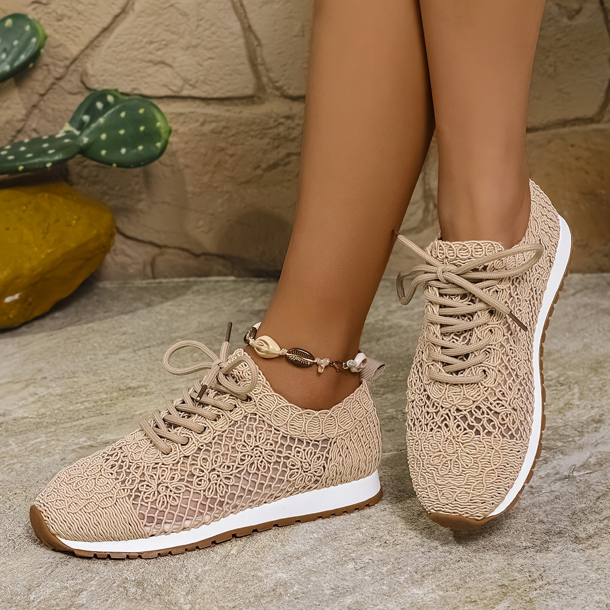 AeraSway™ – Basket Femme Été Légère, Respirante & Confortable à Lacets