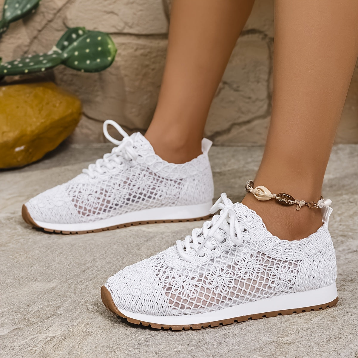 AeraSway™ – Basket Femme Été Légère, Respirante & Confortable à Lacets