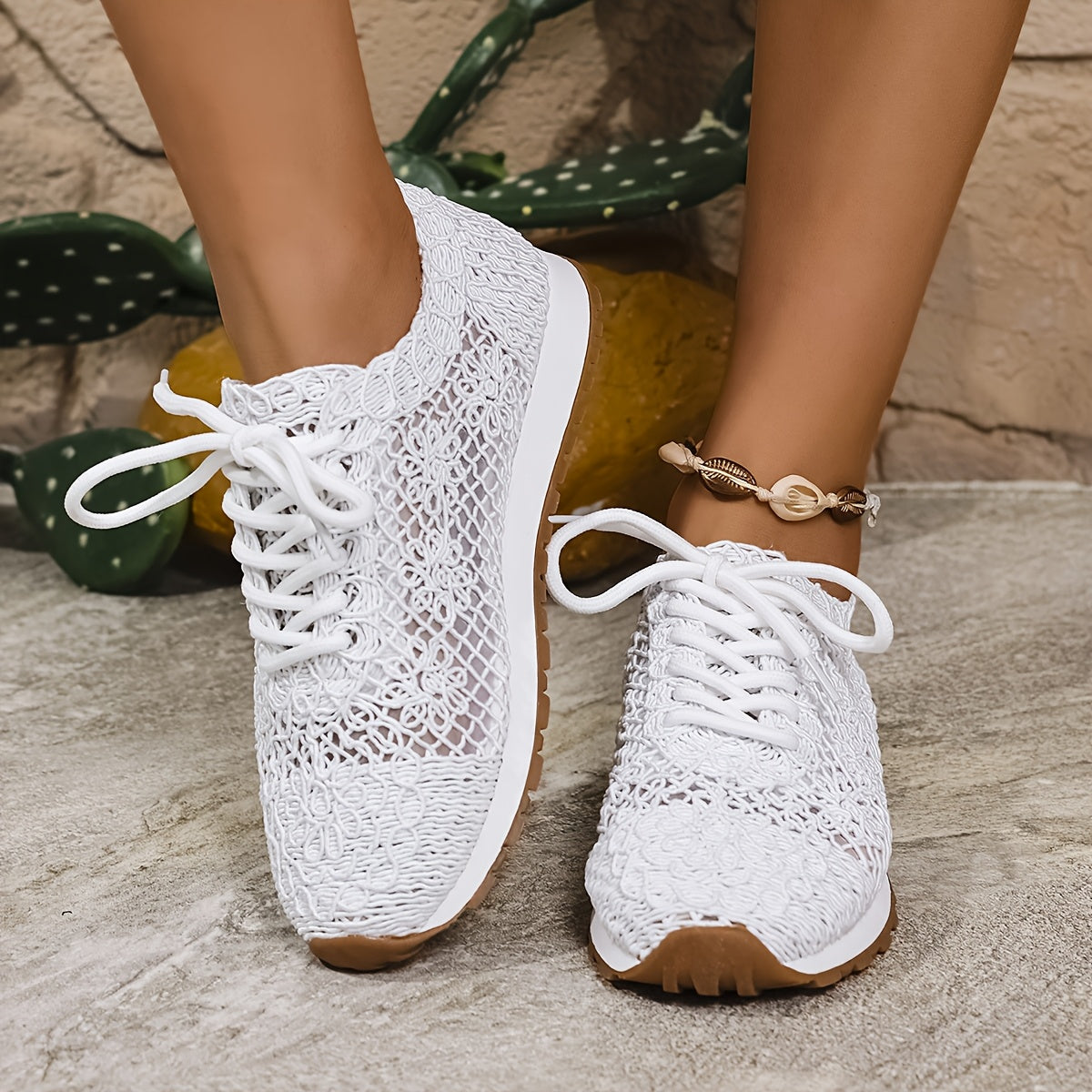 AeraSway™ – Basket Femme Été Légère, Respirante & Confortable à Lacets