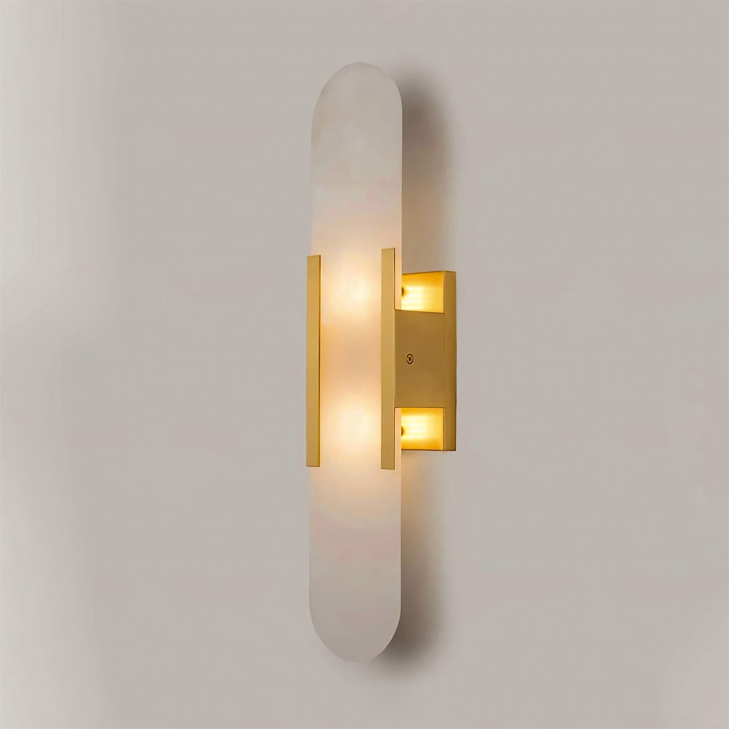 Albaline™ – applique murale LED en albâtre allongé, lumière douce