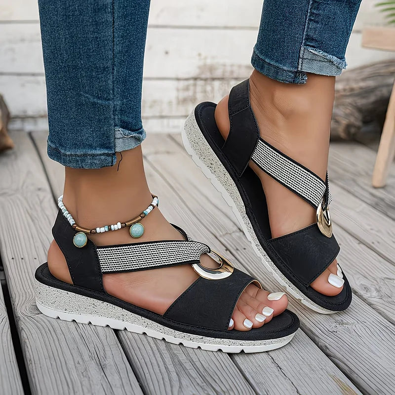 Sandales Femme Orthopédiques Bride Élastique Confort
