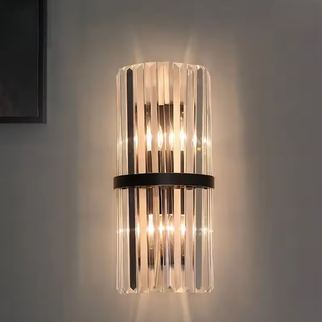 Apliora™ – Applique Murale LED Design Moderne & Art Déco – Argent & Noir