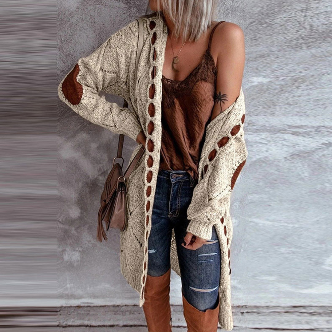 Gilet Femme Manches Longues Élégant pour Automne ou Printemps