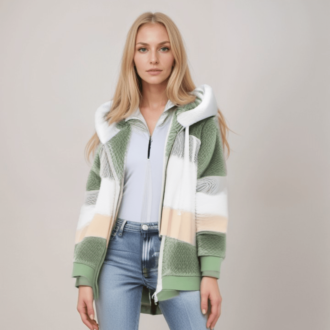 ArcticChic™ – Veste Polaire Douce et Élégante