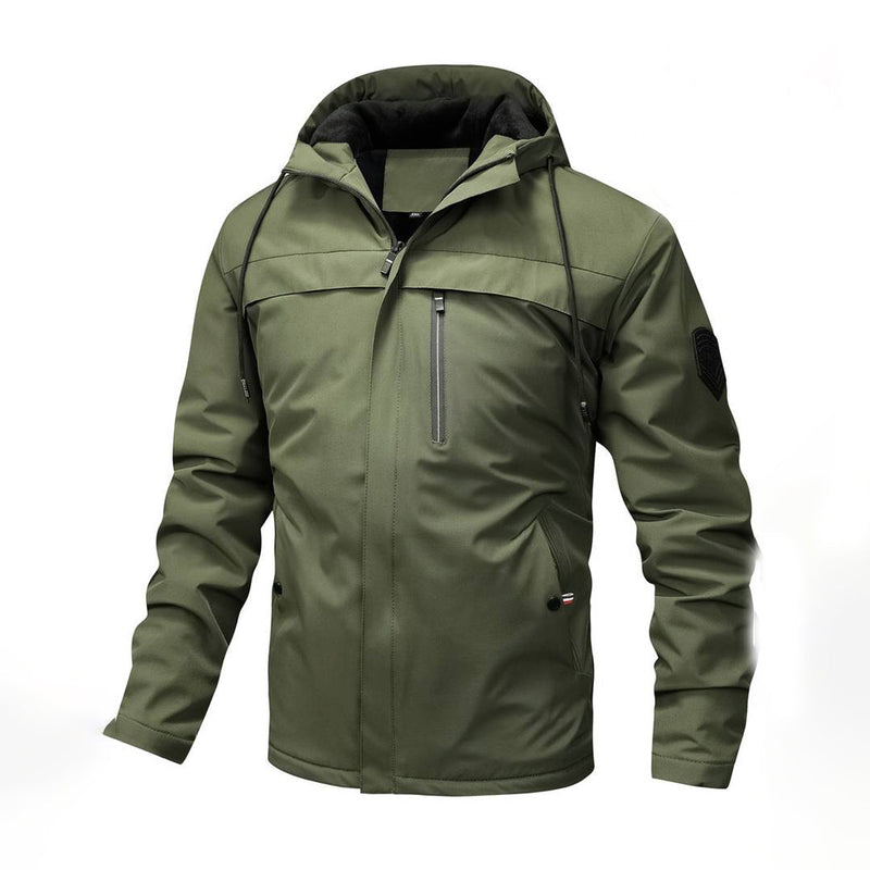 Veste à capuche imperméable pour homme