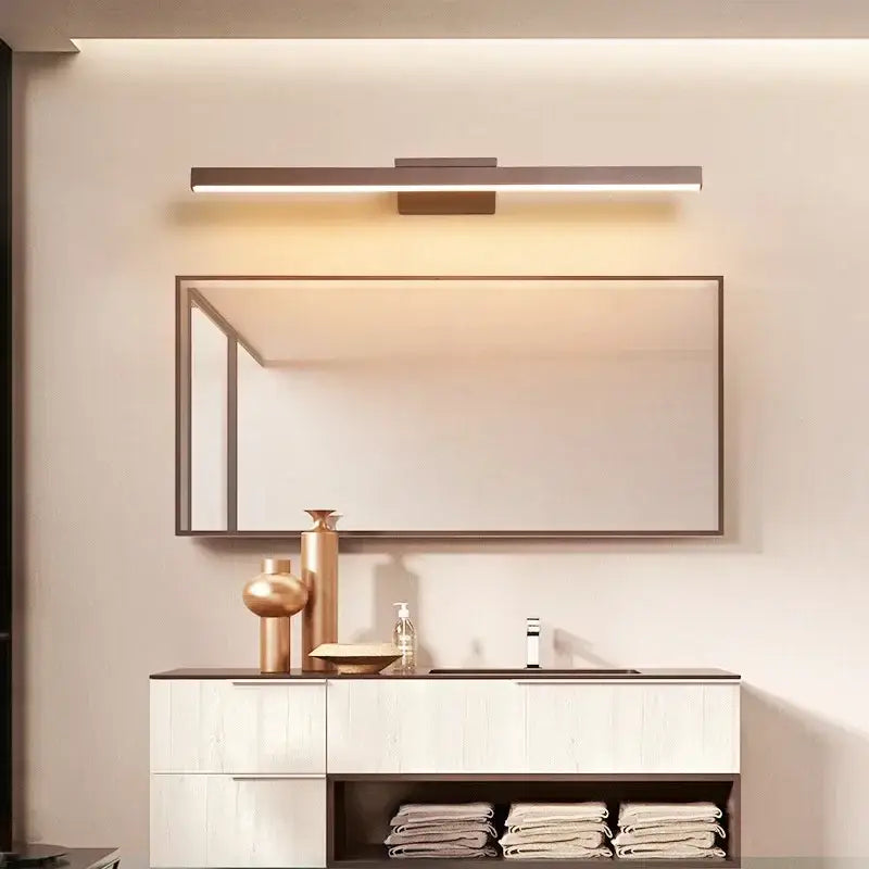 Arronis™ – Applique Murale LED Marron Moderne avec Double Température de Lumière