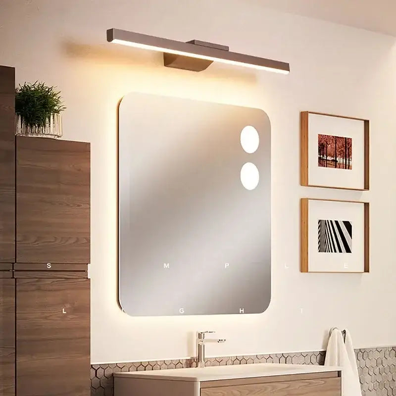 Arronis™ – Applique Murale LED Marron Moderne avec Double Température de Lumière