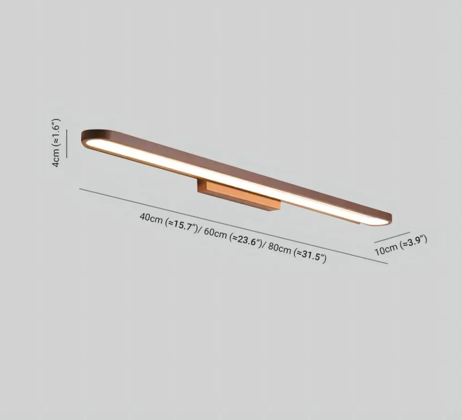 Arronis™ – Applique Murale LED Marron Moderne avec Double Température de Lumière