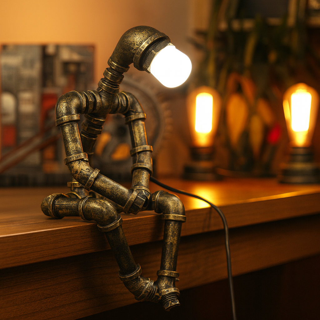 Astrello™ – Lampes De Table Décorative Robot En Fer Ajustable