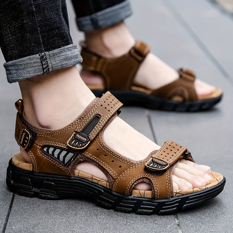 AventuraFlex™ – Sandales Homme Confortables en Cuir pour Randonnée