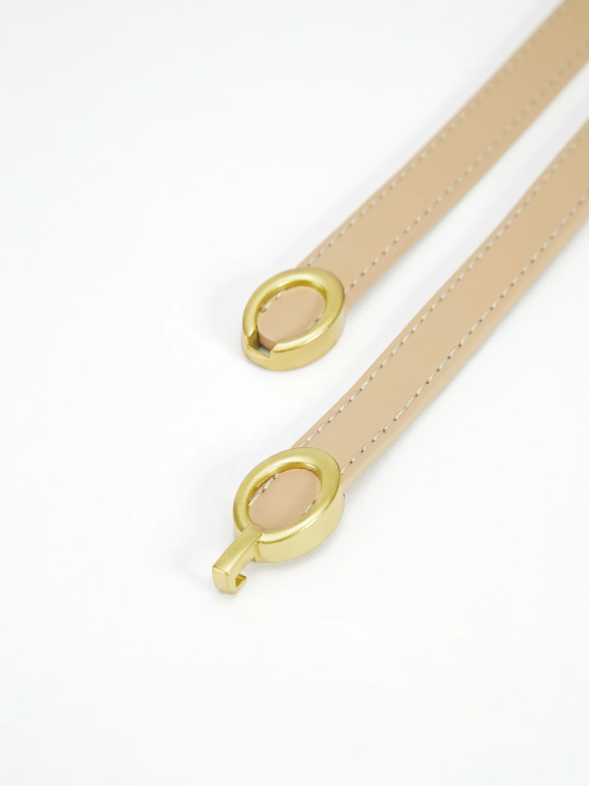 Ceinture en Cuir Étrog avec Boucle Or