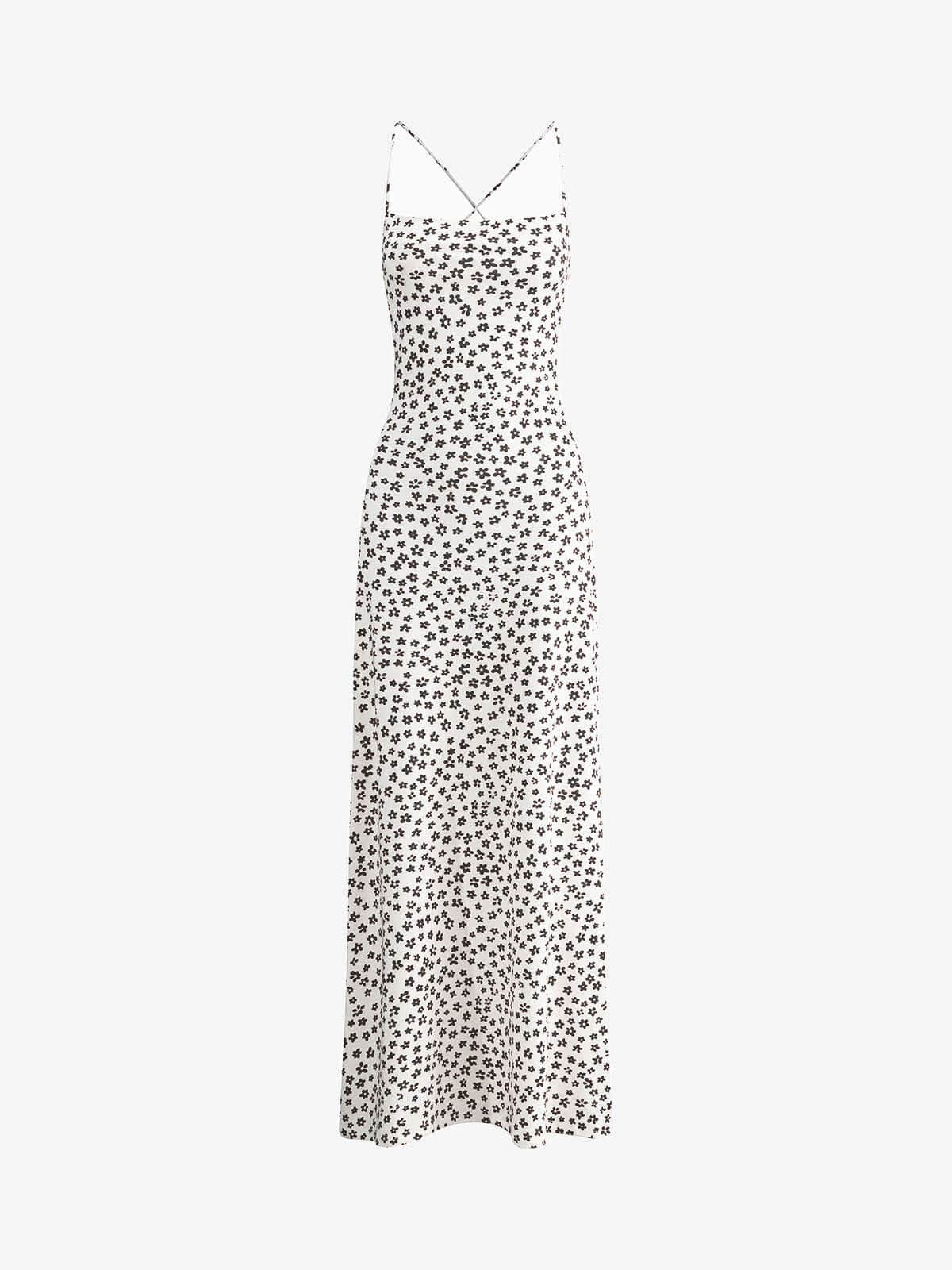 Robe Fleurie Été avec Bretelles Fines