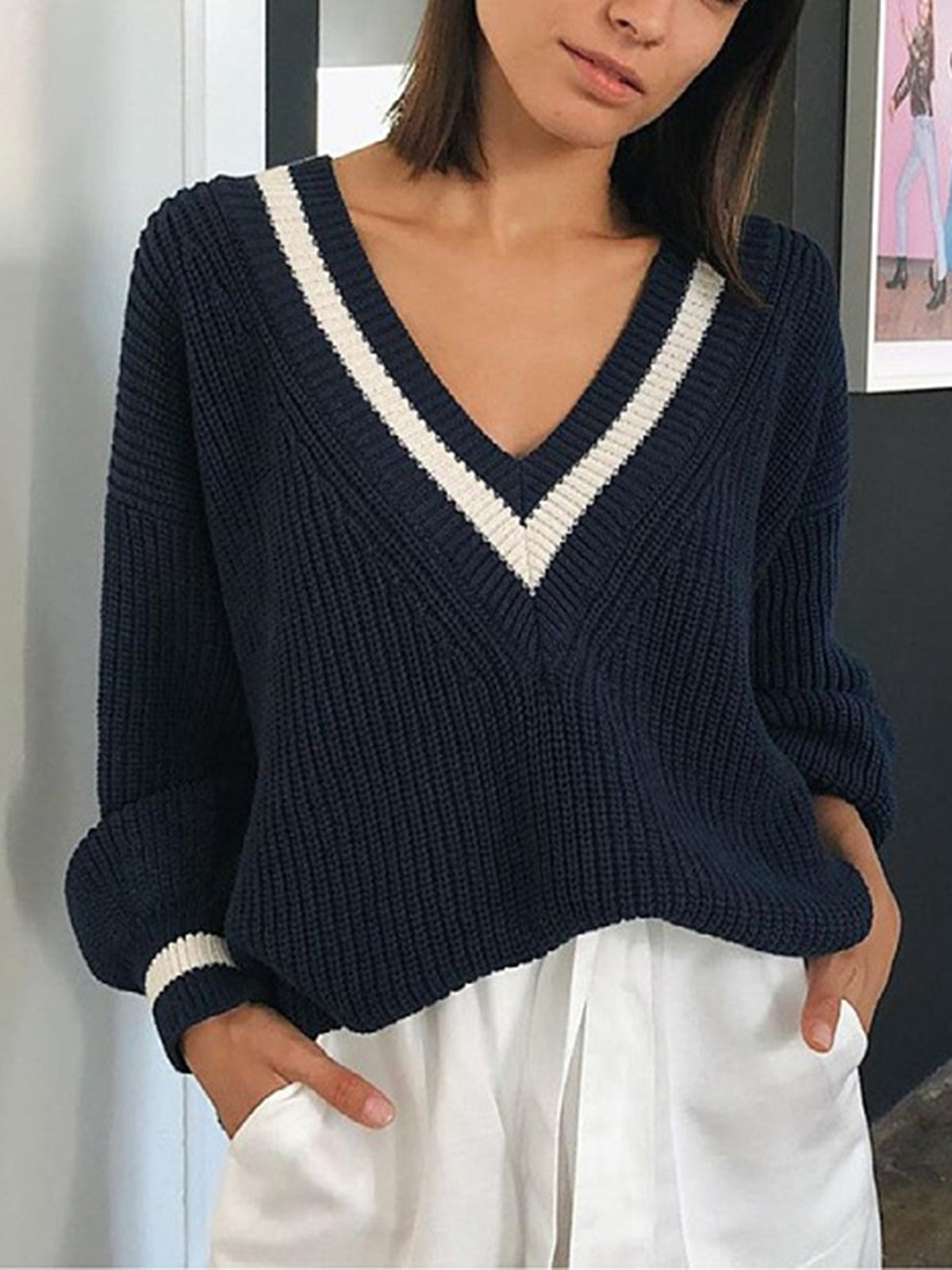 Pull Rayé Marin Classique - PanierRoyale