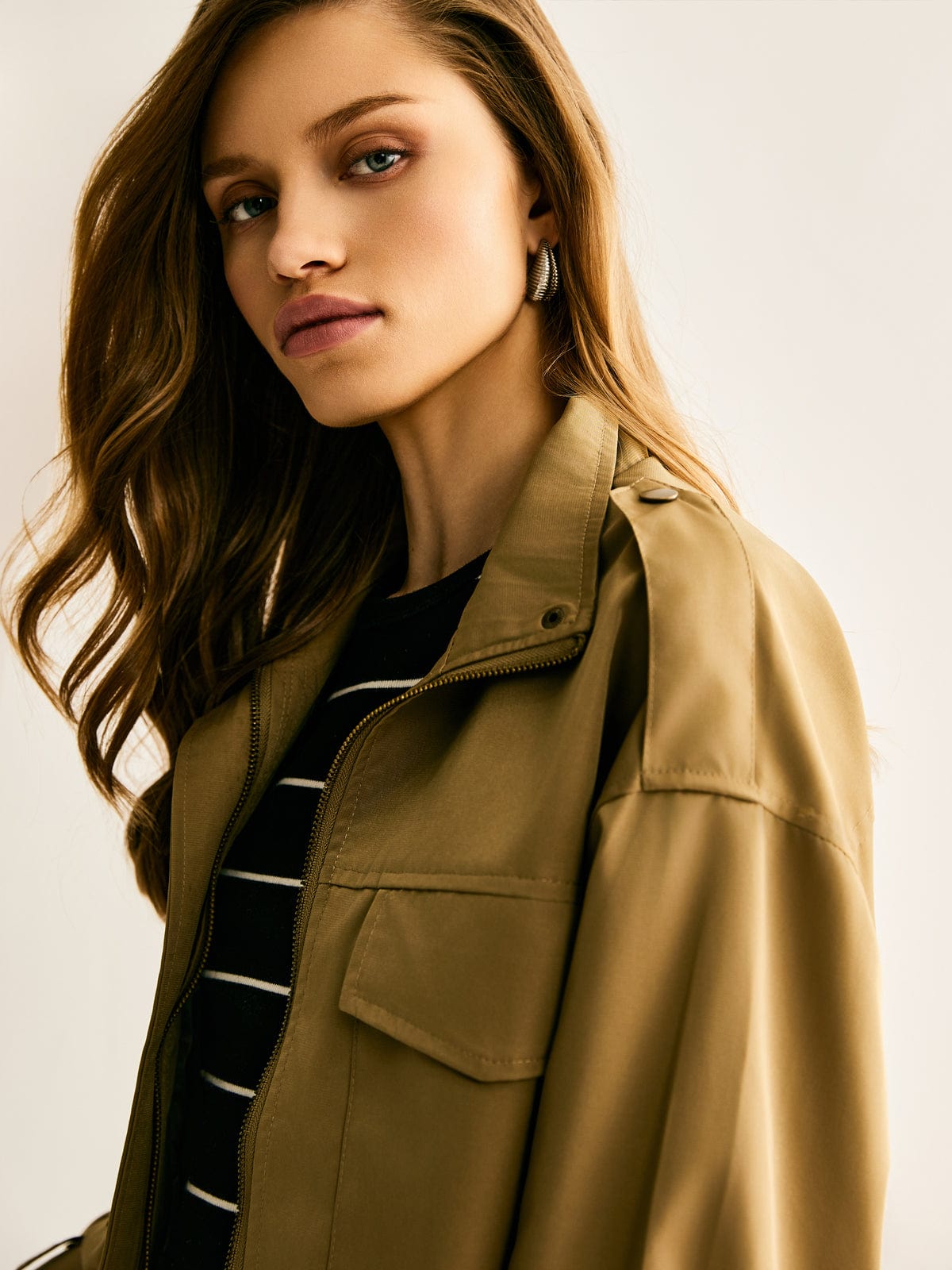 Veste denim court femme décontractée et tendance