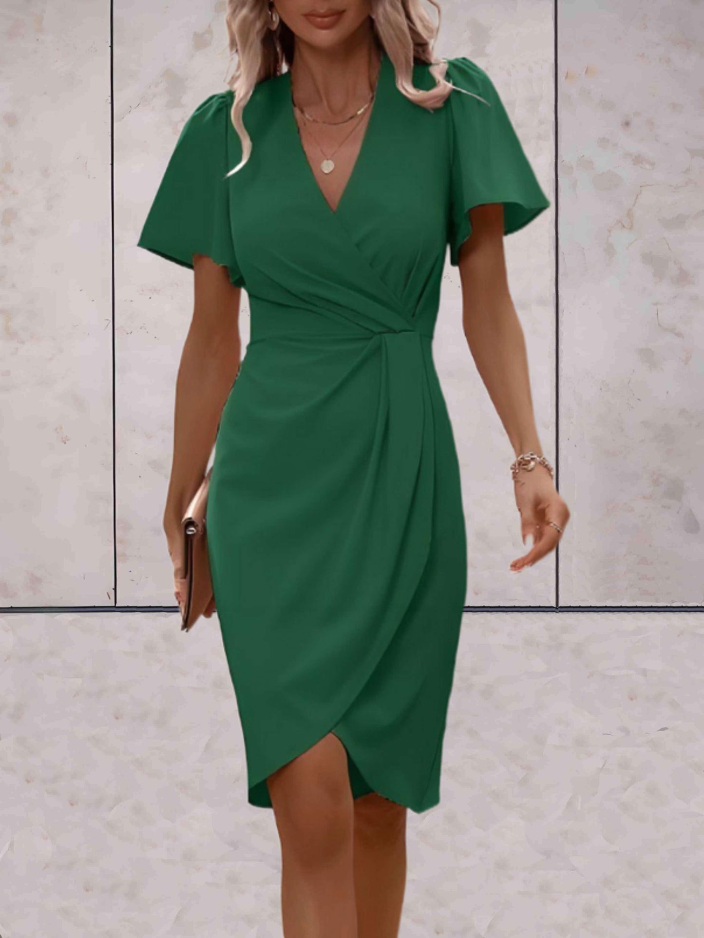 Robe Ajustée Femme Style Élégant Raffiné