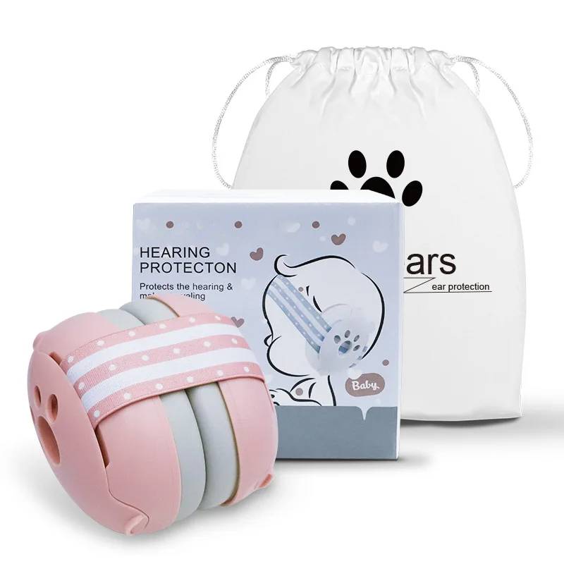 Casque Anti-Bruit Bébé Garçon avec Étui de Rangement