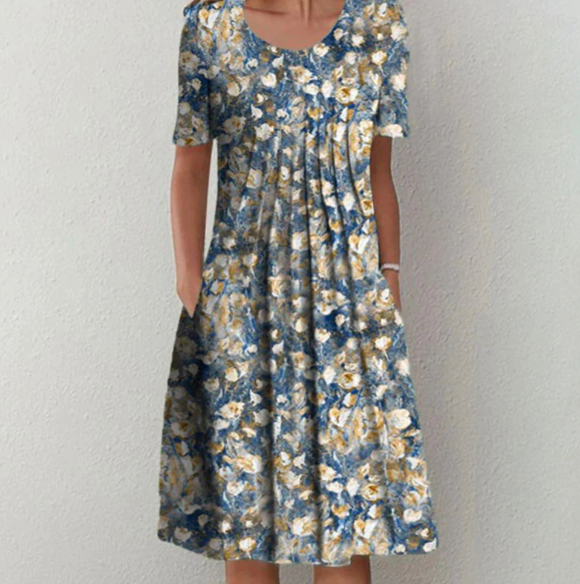 Robe Femme Élégante à Fleurs Décontractée