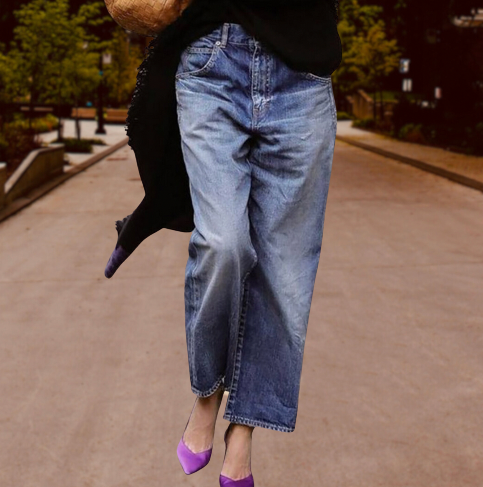 Jean Femme Slim Bleu Marine - PanierRoyale