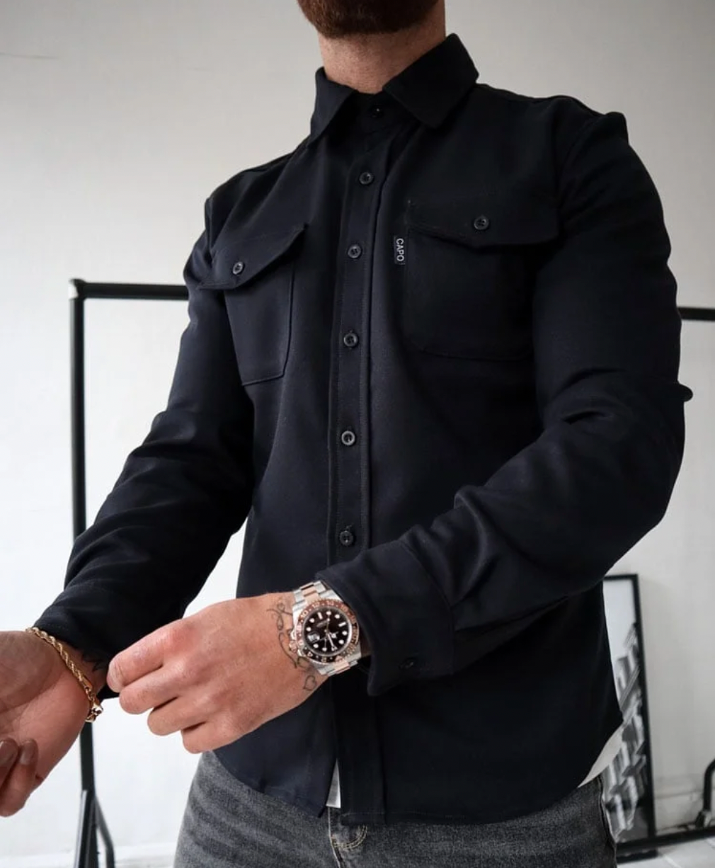 ProjetParis™ – Chemise Homme Élégante en Coton Confortable Automnale-6