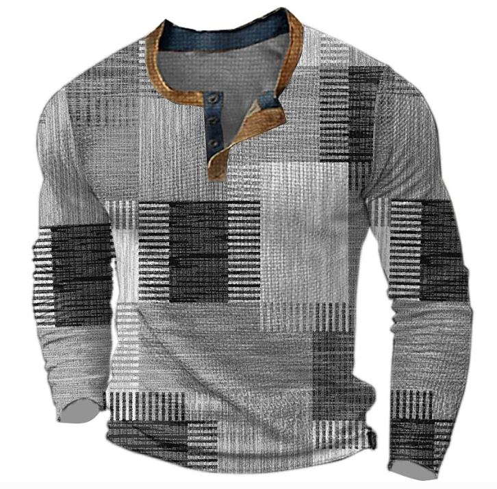 Pull Rock Chic Imprimé Géométrique