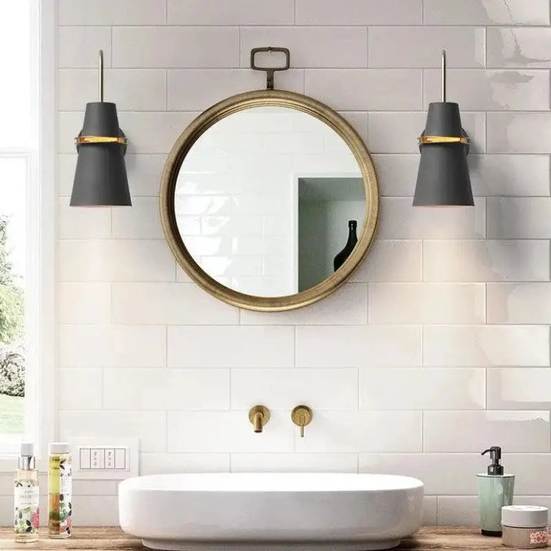 Blancia™ – Applique Murale LED Art Déco – Design Élégant Noir, Blanc & Bleu