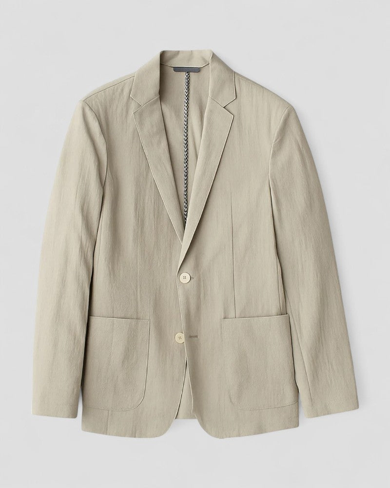 Blazer Homme Lin Mélange Élégant Décontracté