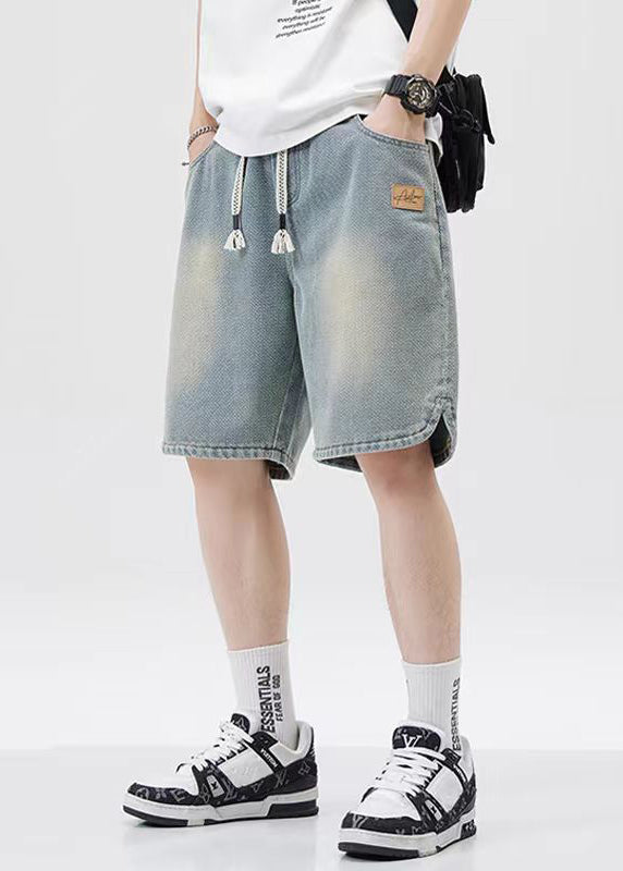 Jean court décontracté homme été avec élastique et poches - EasyApparels