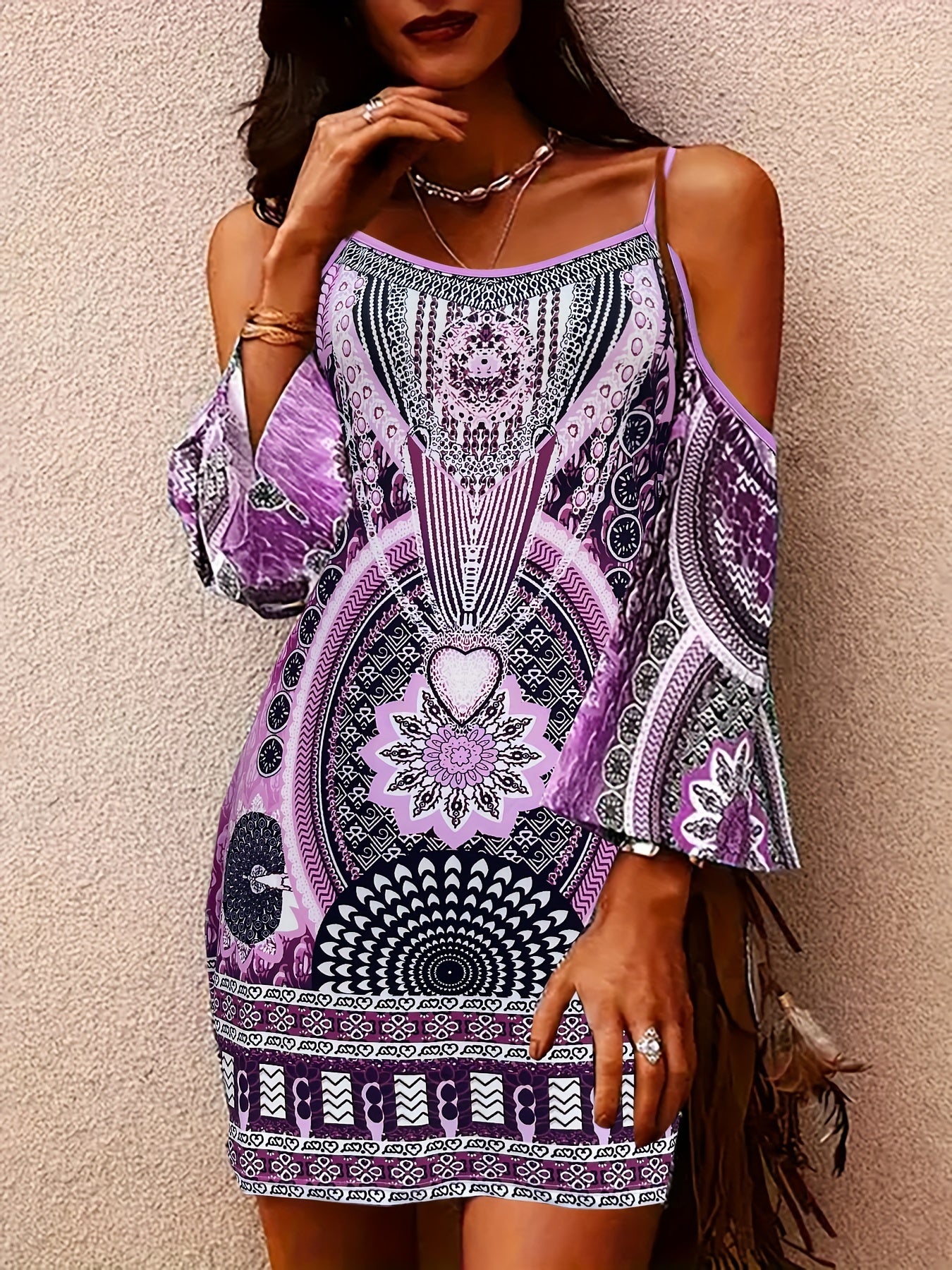 Boheava™ – Robe Bohème Chic Mi-Longue Sans Manche et Fluide Été