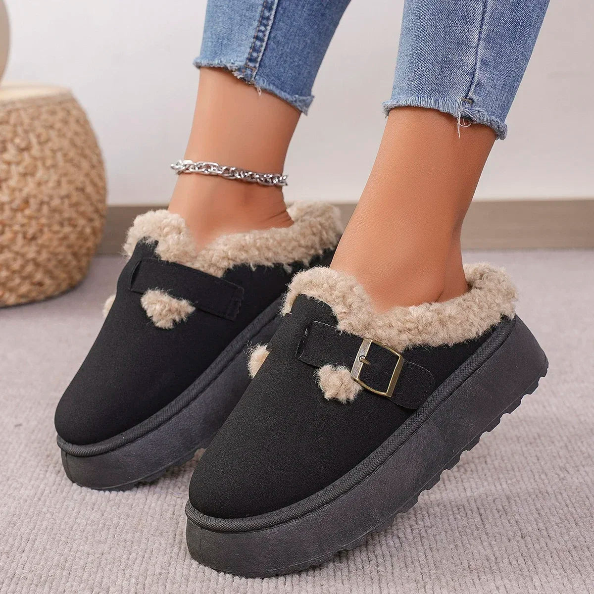 Boken™ – Bottes Hiver Femme Rétro en Peluche Douce et Confort Optimisé