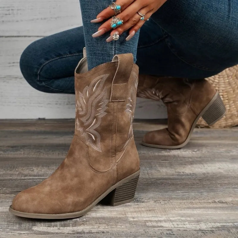 Bottes Femme Cuir Noir Confortables et Chic - PanierRoyale