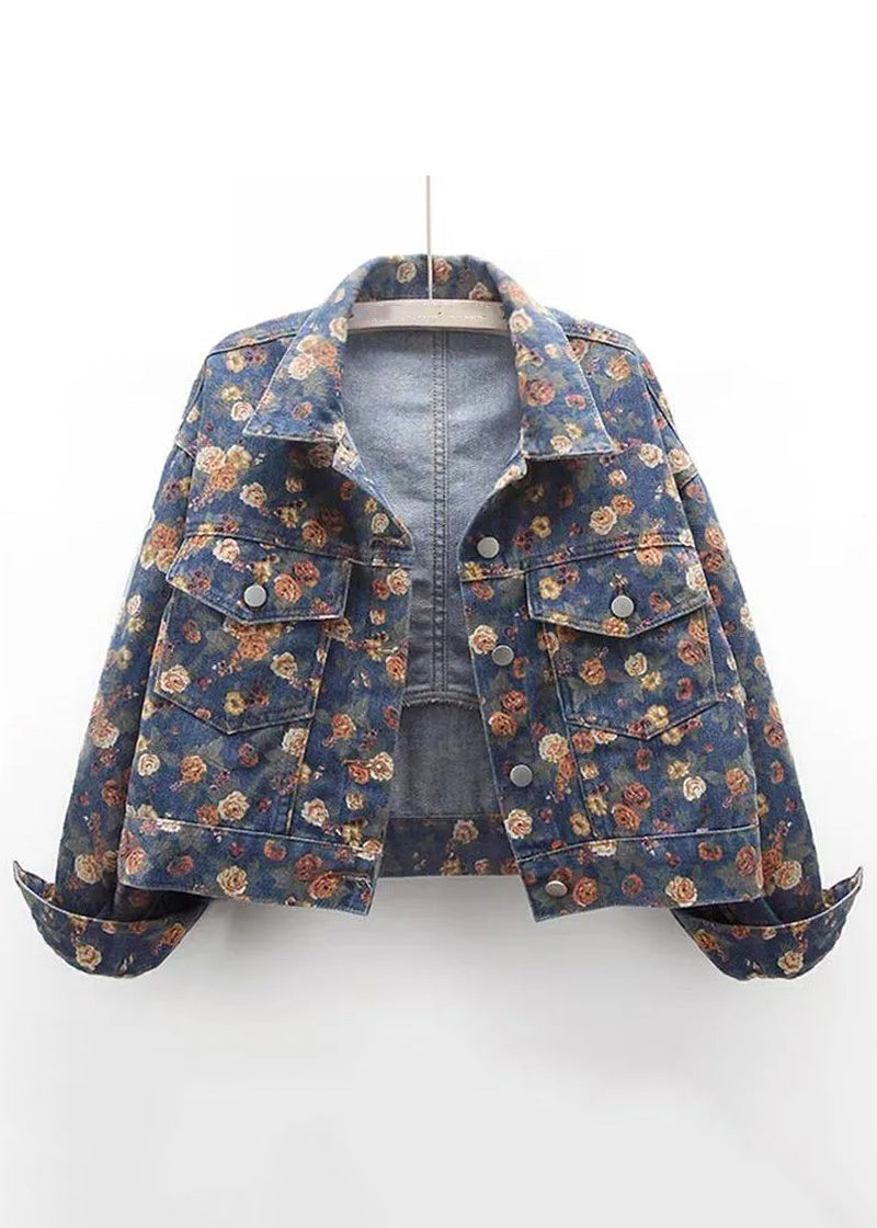 Manteaux denim bleu marine pour femme hiver - EasyApparels